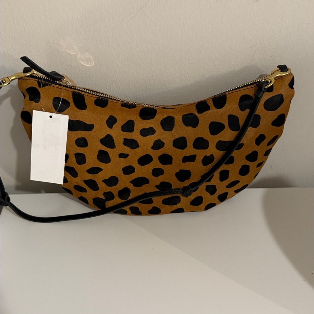 Clare V leopard print lune bag. NWT beautiful bag - Picture 2 of 5